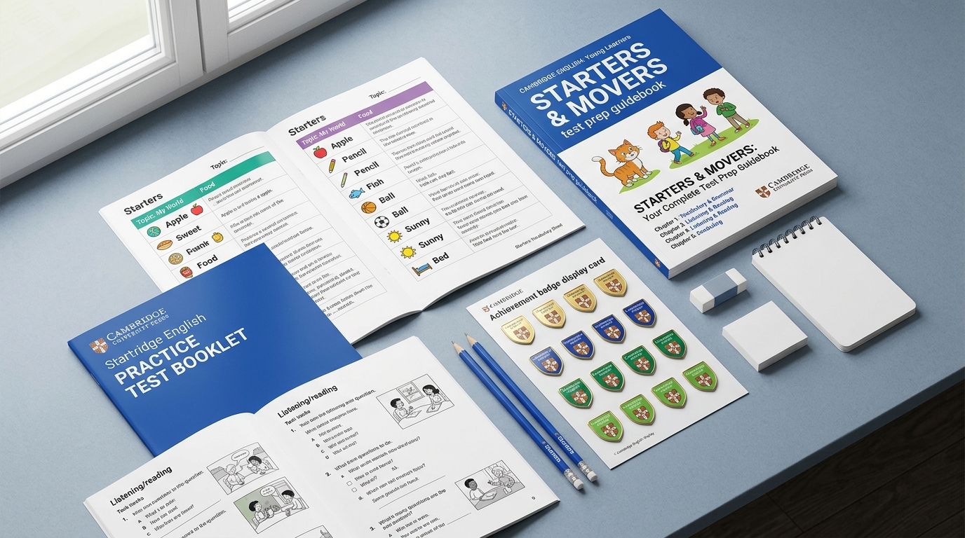 Trọn Bộ Cẩm Nang & Đề Thi Thử Cambridge Starters & Movers (Dành cho Phụ huynh & Học sinh)